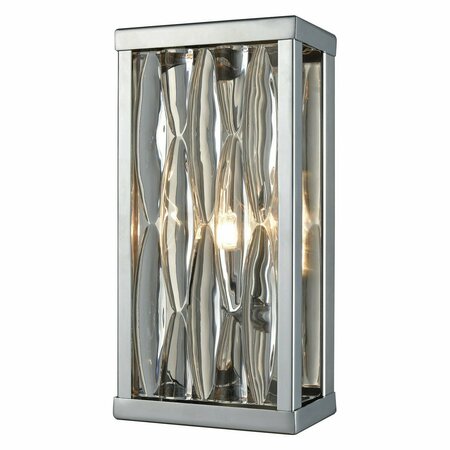 ELK LIGHTING Riverflow 1 Light Vanity In Polished Chrome With 11100/1